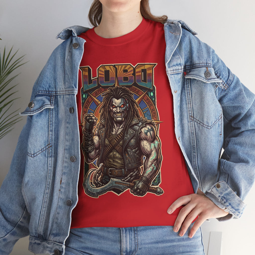 Lobo Warrior Graphic Tee – Jason Momoa’s DCU Czarnian Bounty Hunter T‑Shirt