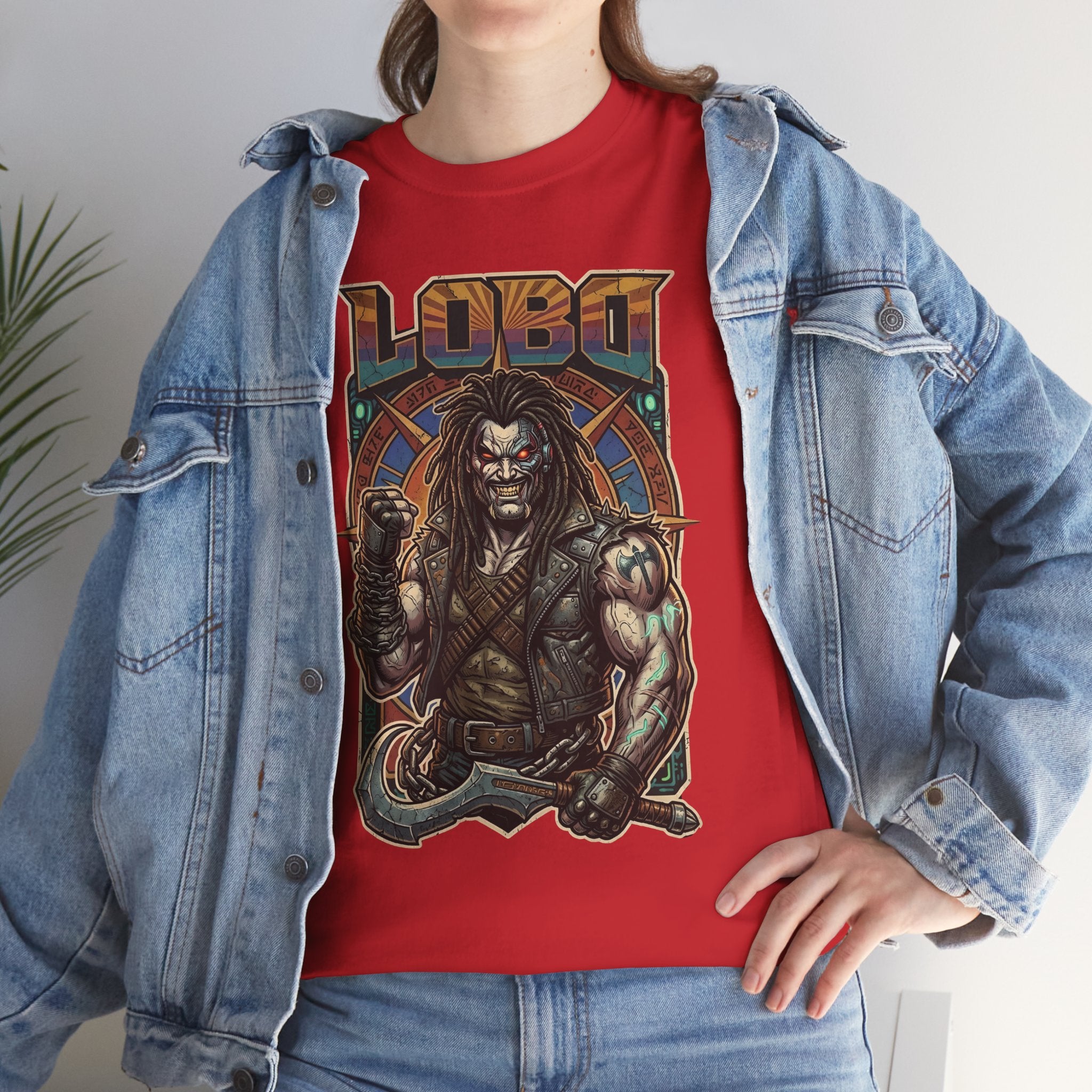 Lobo Warrior Graphic Tee – Jason Momoa’s DCU Czarnian Bounty Hunter T‑Shirt