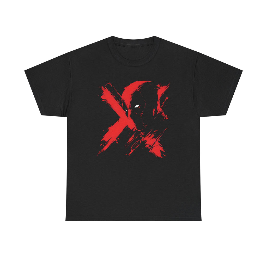 Deadpool Marvel Rivals Graphic Tee — Red X Masked Wade Wilson T-shirt