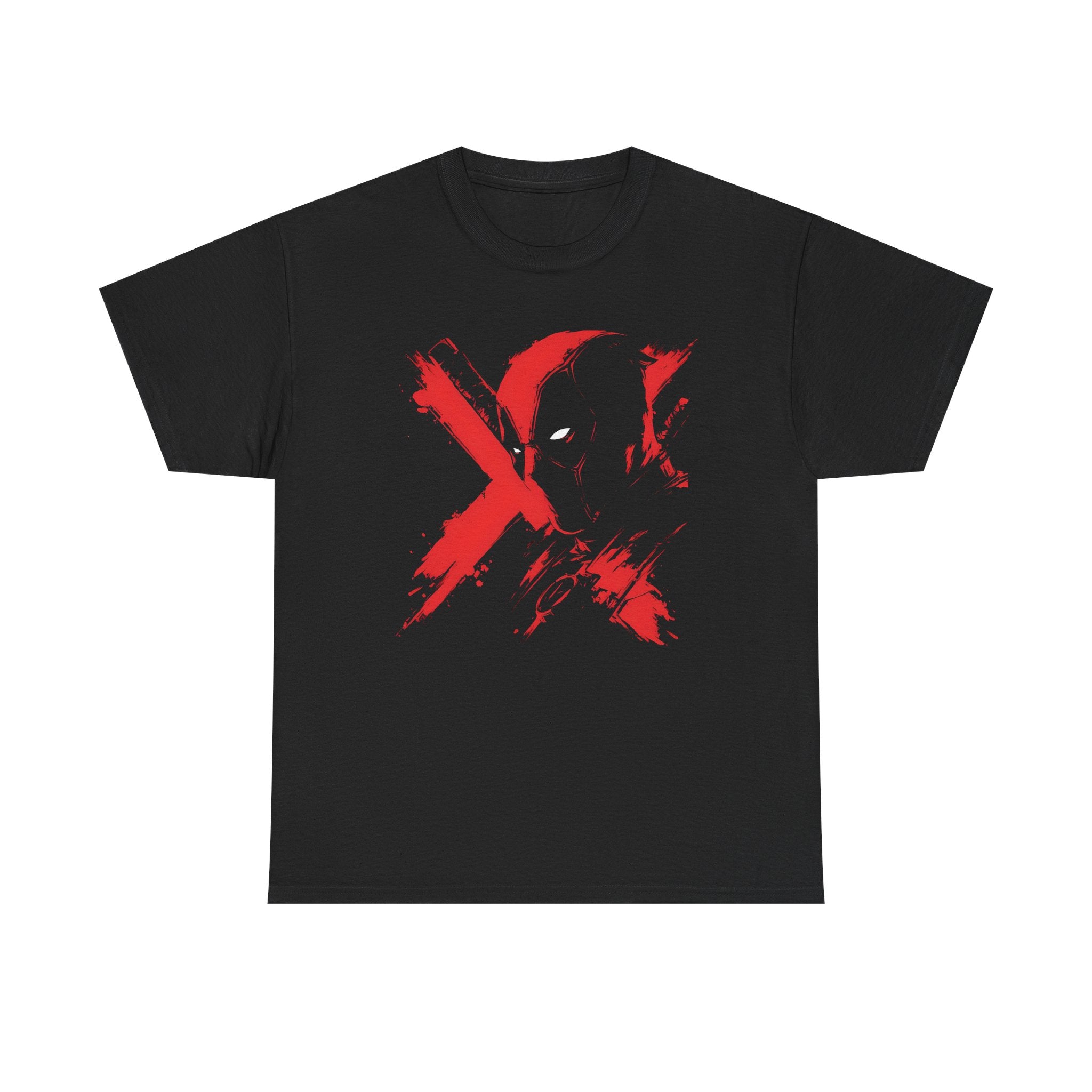 Deadpool Marvel Rivals Graphic Tee — Red X Masked Wade Wilson T-shirt