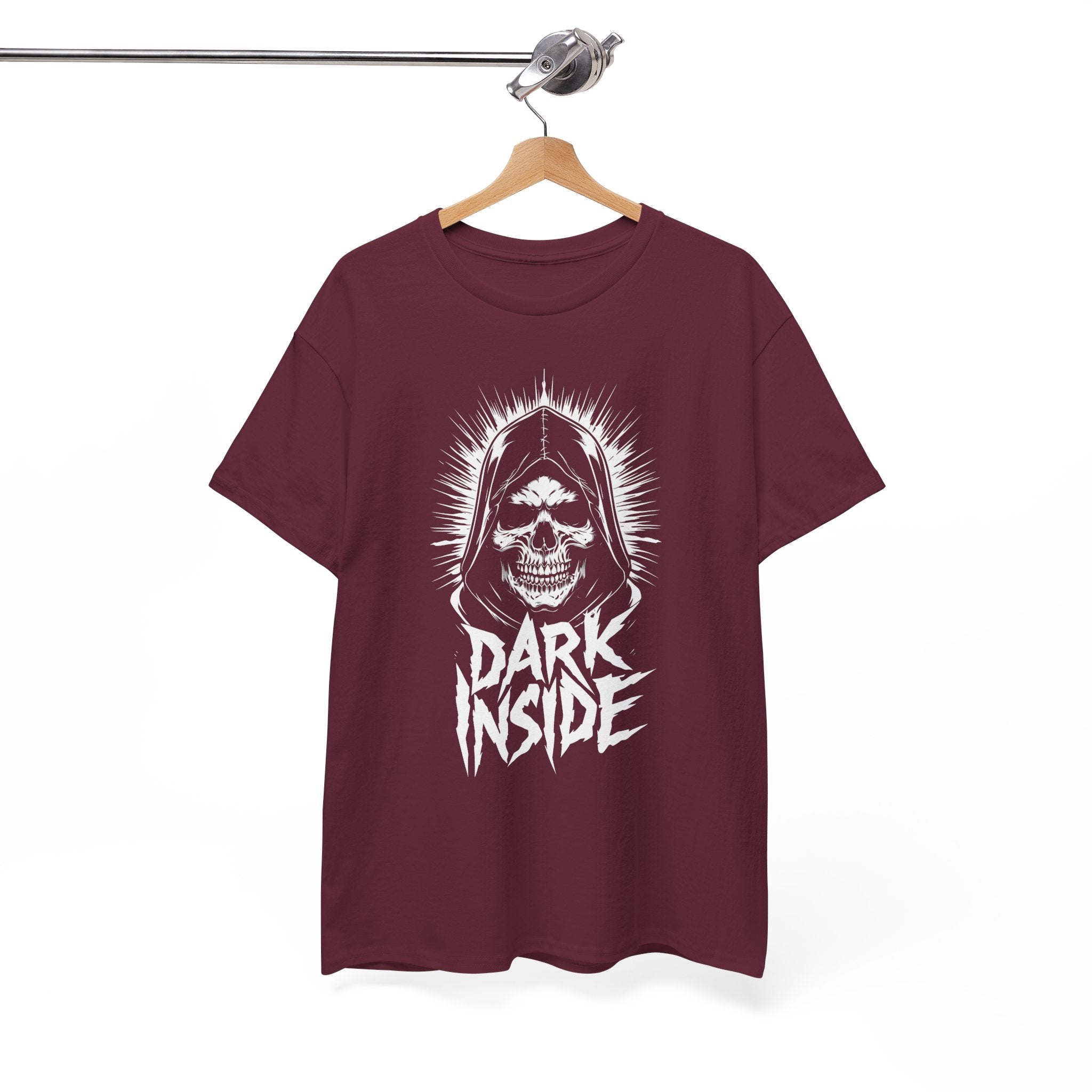 Dark Inside Skull Graphic T-Shirt — Gothic Halloween Alternative Tee