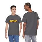 Batman  DC Comics inspired Logo T‑Shirt — Retro Yellow & Red Batman Emblem Tee