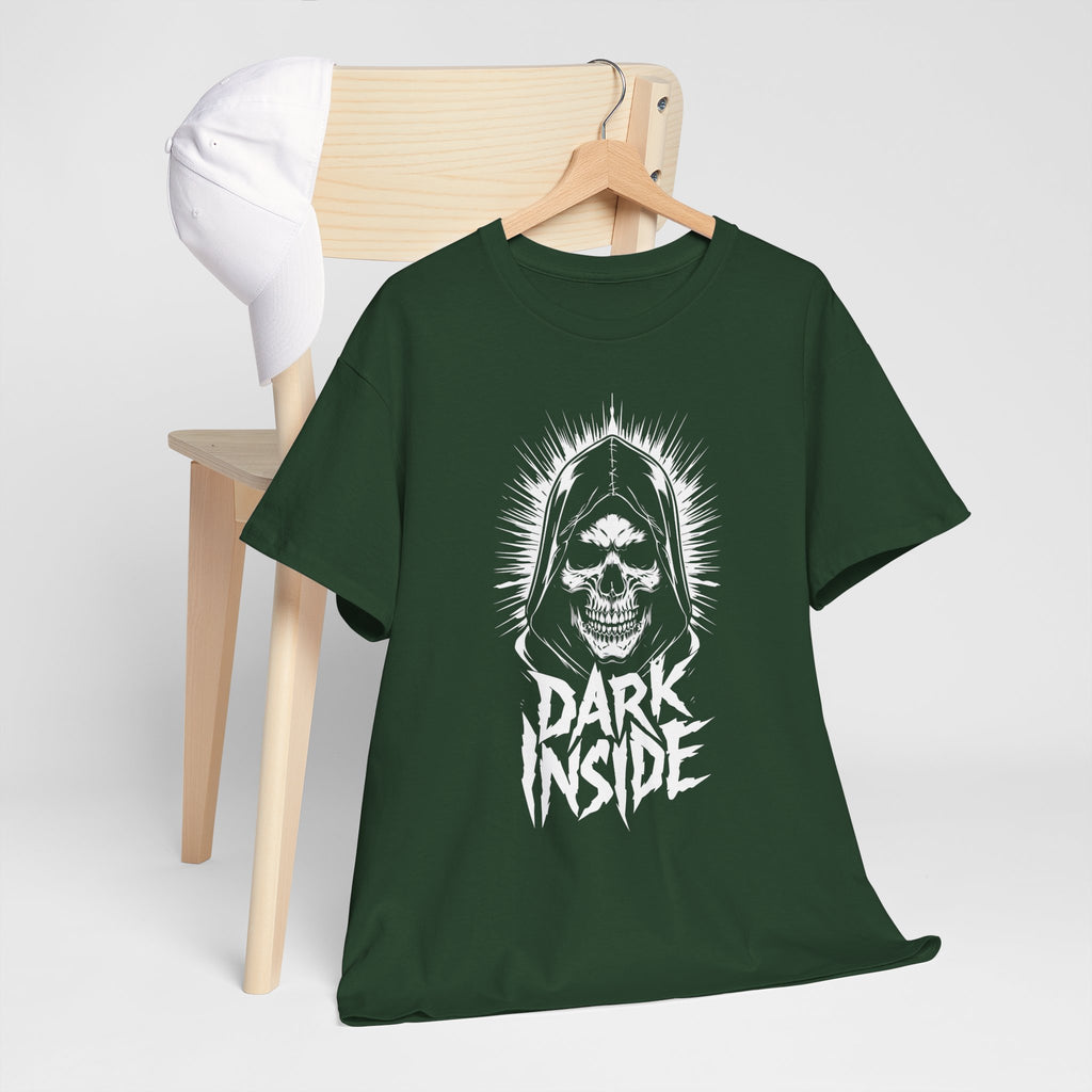Dark Inside Skull Graphic T-Shirt — Gothic Halloween Alternative Tee