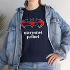 Batman & Robin 1997 Red Bat Emblem T‑Shirt - Batfamily shirt - George Clooney 90s Batman movie shirt