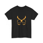 Court of Owls Graphic Tee — Absolute Batman Gold Owl Face T-Shirt