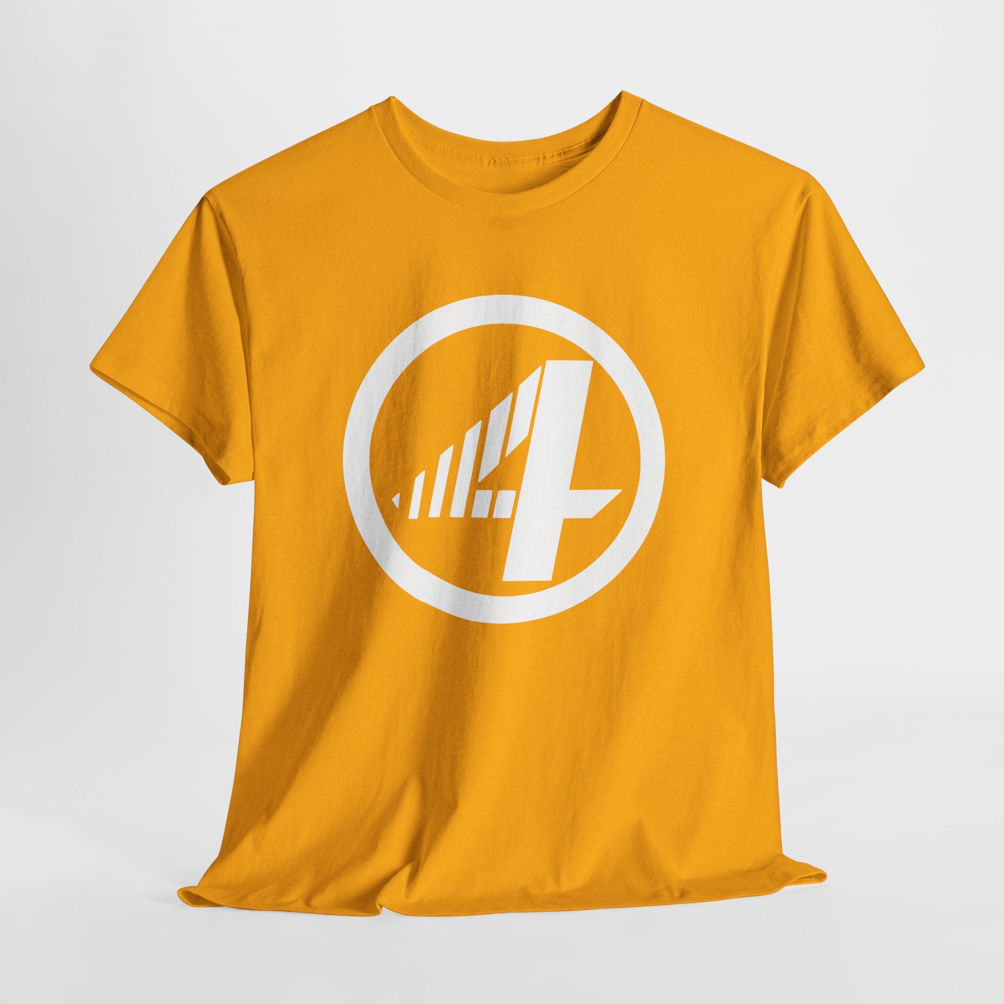 Fantastic Four Retro Logo T-Shirt — Minimalist Vintage Superhero Tee