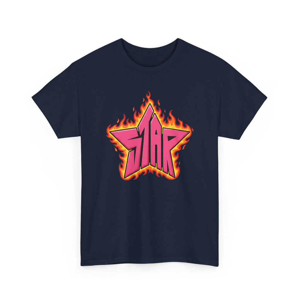 DC Teen titian Starfire Flaming Star Tee - Starfire graphical fanart T-shirt