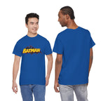 Batman  DC Comics inspired Logo T‑Shirt — Retro Yellow & Red Batman Emblem Tee