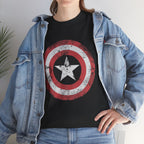 Vintage Captain America Shield Star T-Shirt - Unisex Distressed Avengers Tee