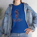 Teen Titans Raven Graphic Tee — Purple Geometric Raven Shirt