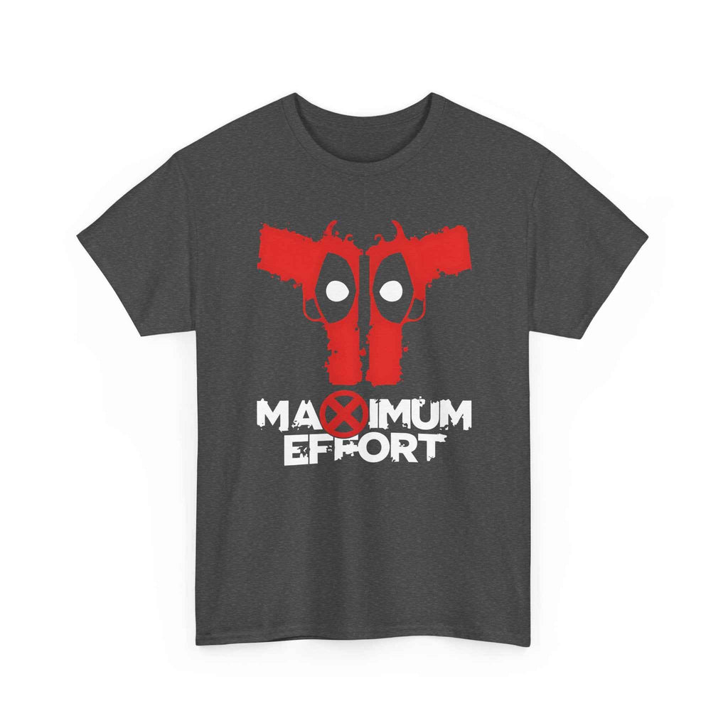 Deadpool "Maximum Effort" Gun Eyes Unisex Graphic Tee