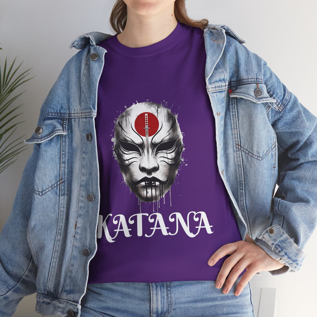 Samurai Mask T-Shirt — DC Katana Japanese Warrior Face Tee
