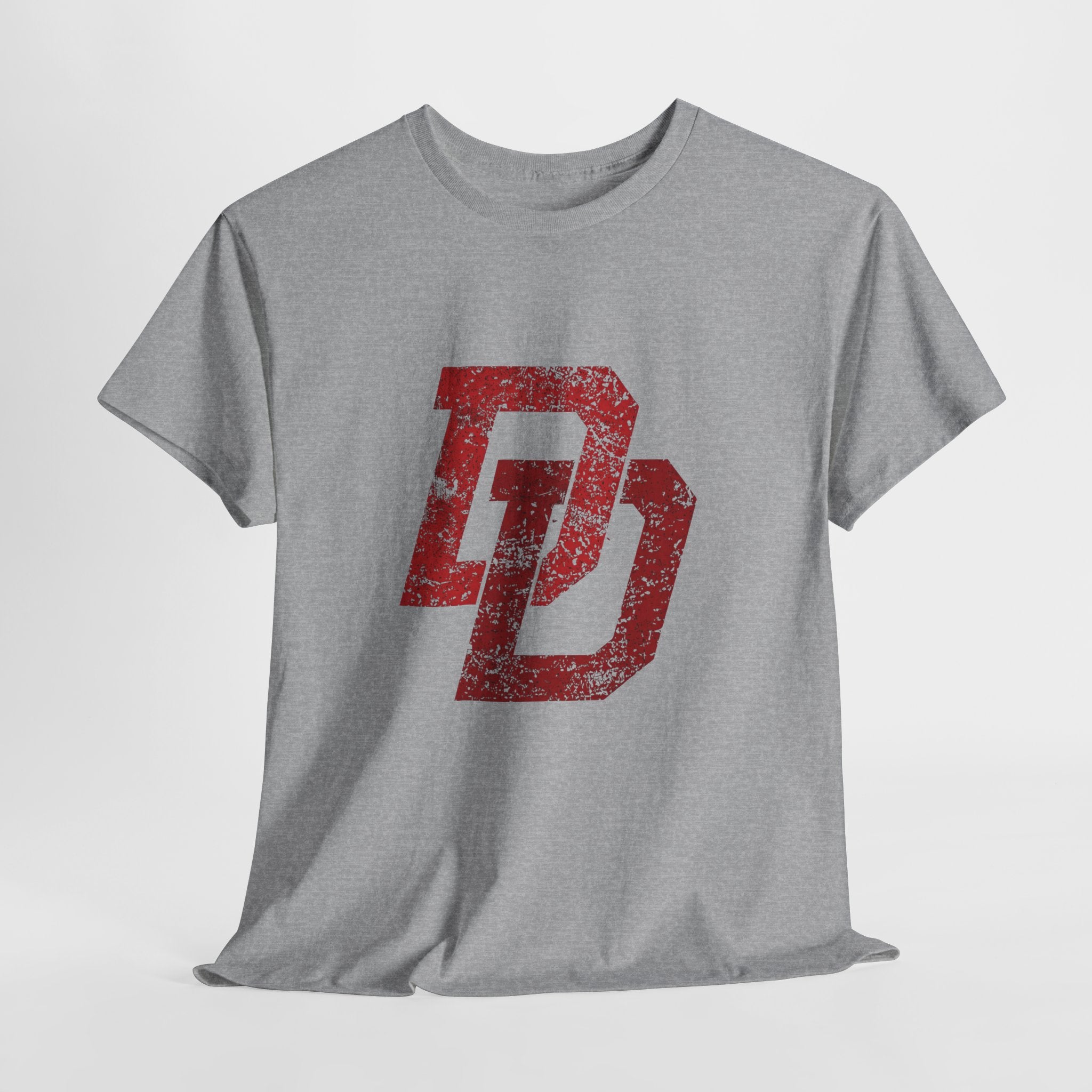 Marvel Daredevil movie Logo T‑Shirt — Distressed DD Superhero  unisex Tee