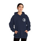 Fantastic Four Retro Logo Hoodie — Minimalist Vintage Comic Pullover