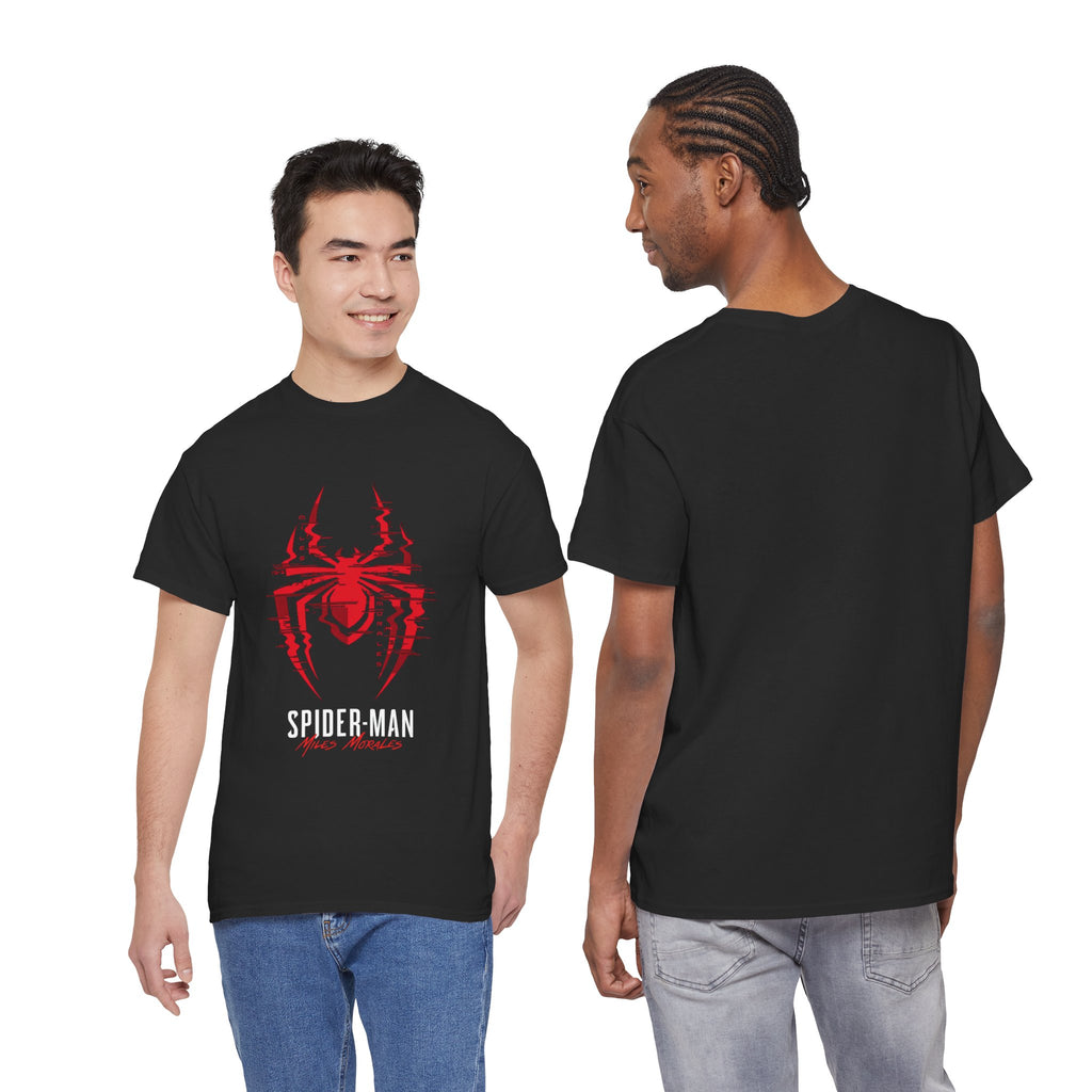 Marvel Spider-Man Miles Morales Glitch T-Shirt – Gamer Style Streetwear Tee