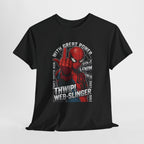 Marvel Spider-Man 'Gives the Finger' Comic Tee — Web-Slinger Graphic T-Shirt