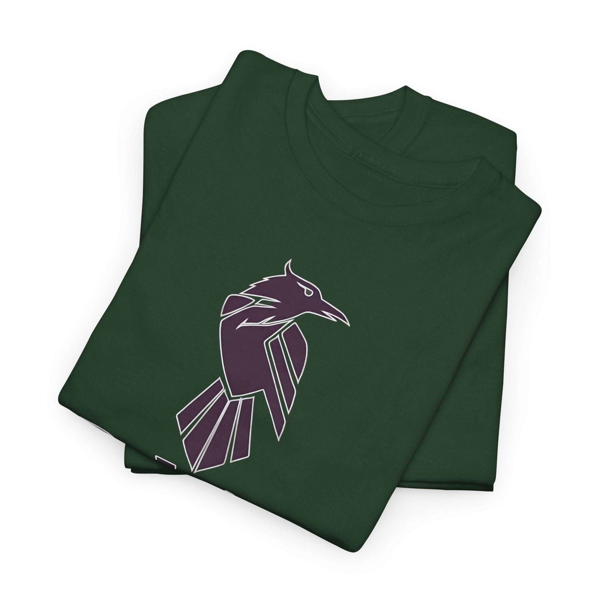Teen Titans Raven Graphic Tee — Purple Geometric Raven Shirt
