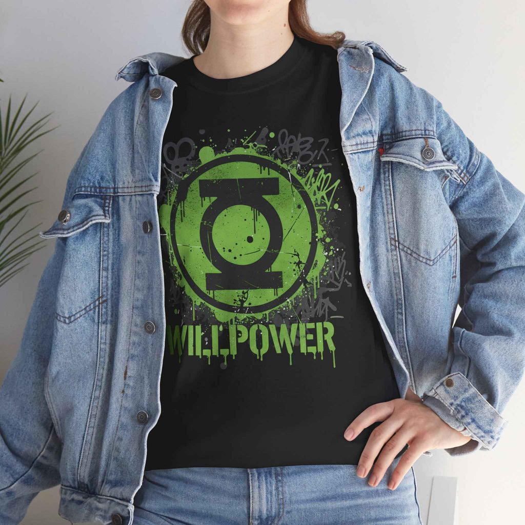 Green Lantern Willpower Graffiti Splatter Unisex T-shirt