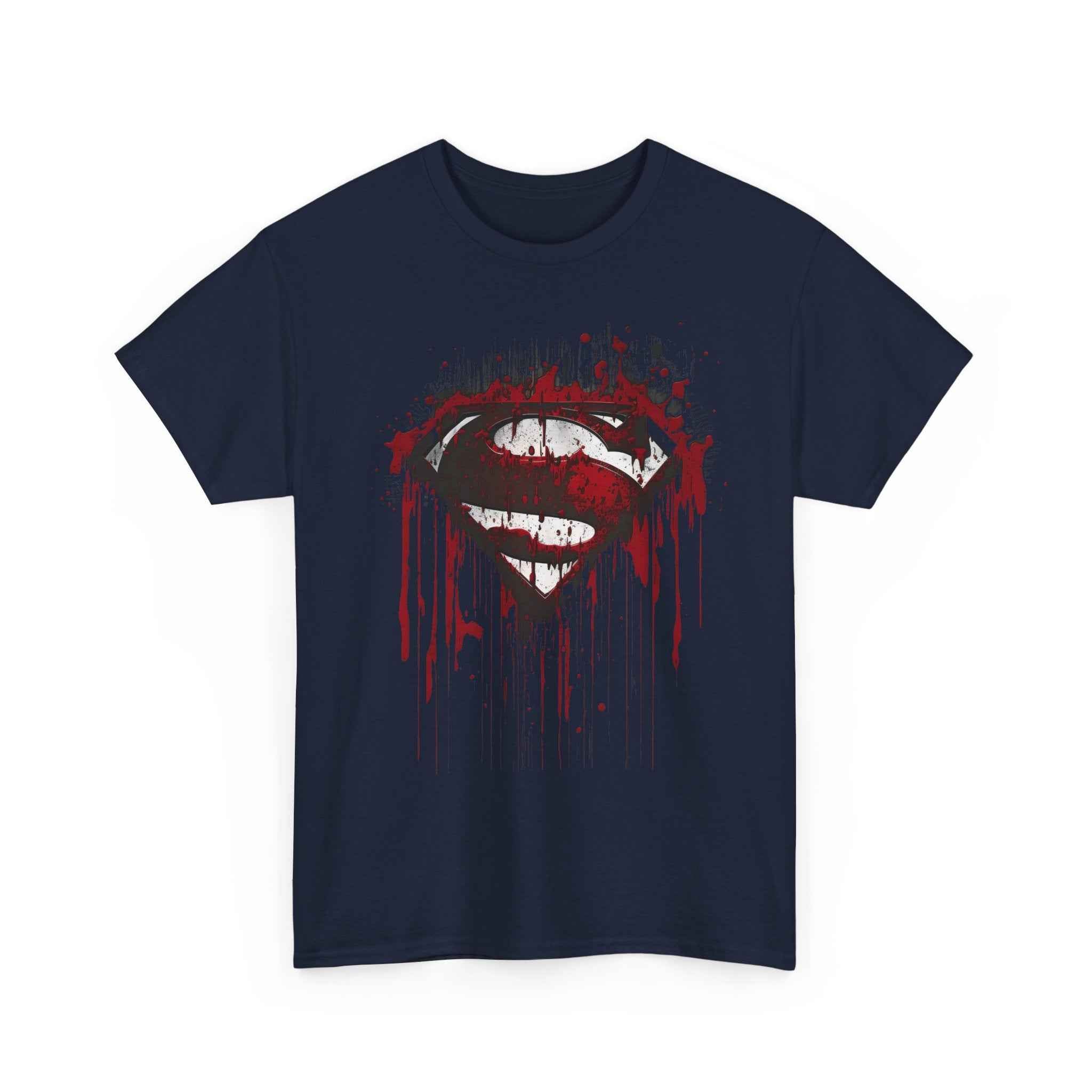 Superman Bloody S Shield Sacrifice Black Unisex T-Shirt