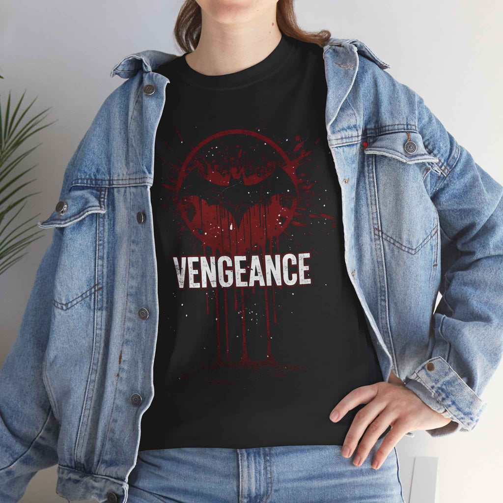 Batman Vengeance Blood Splatter Distressed Unisex T-Shirt