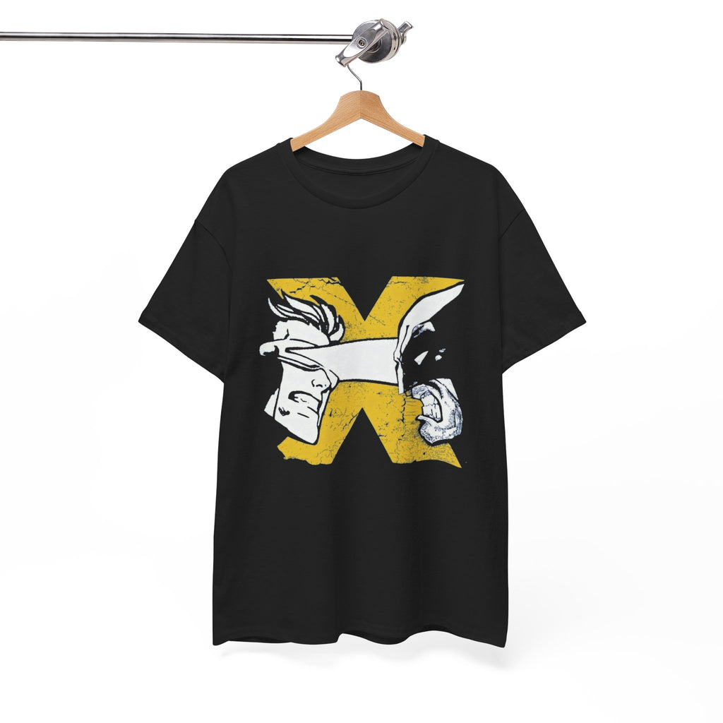 Wolverine vs Cyclops Vintage Graphic Tee — X‑Men Fan Shirt