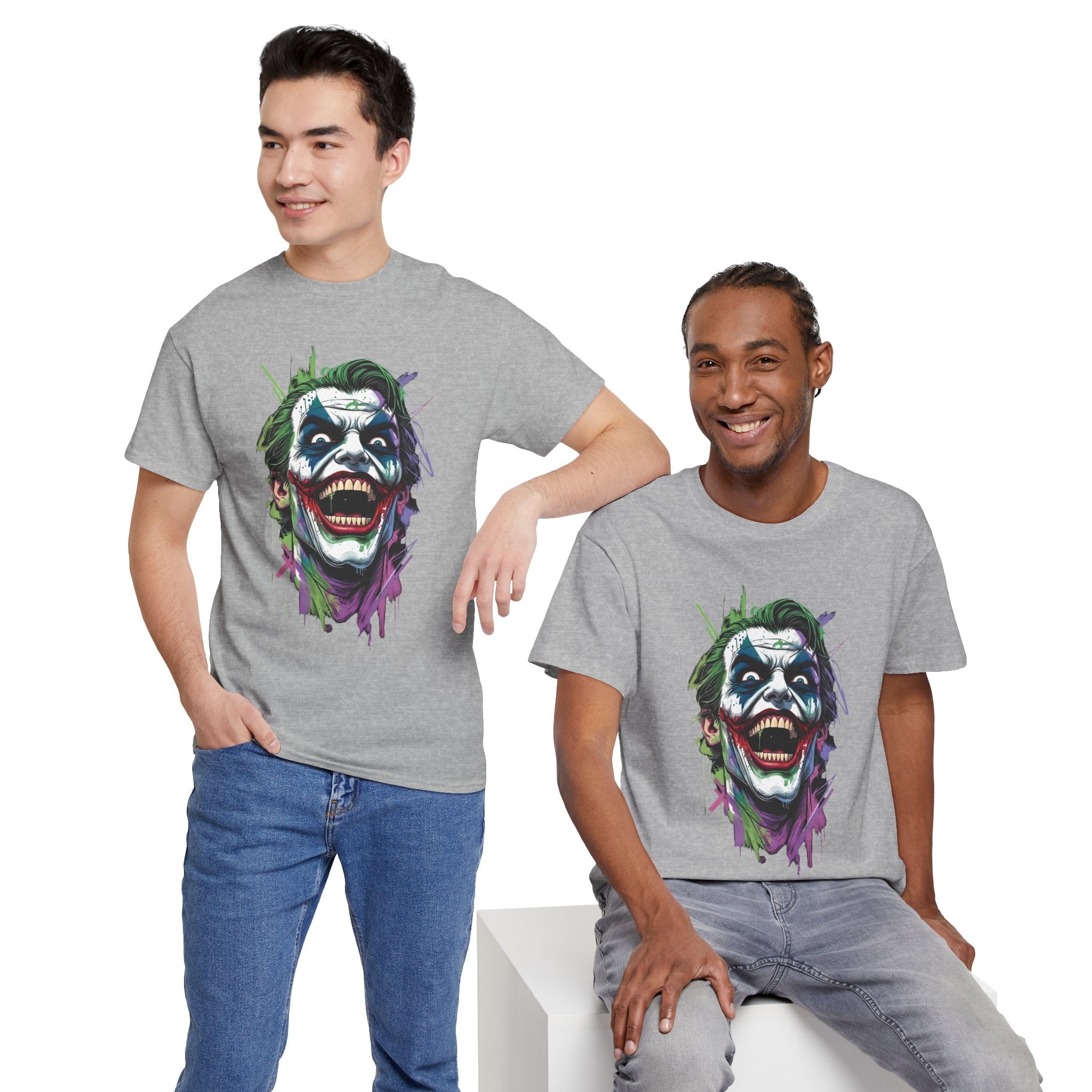The Joker Streetwear Unisex Graphic Tee - Vintage DC Comics Joker Laugh T-Shirt