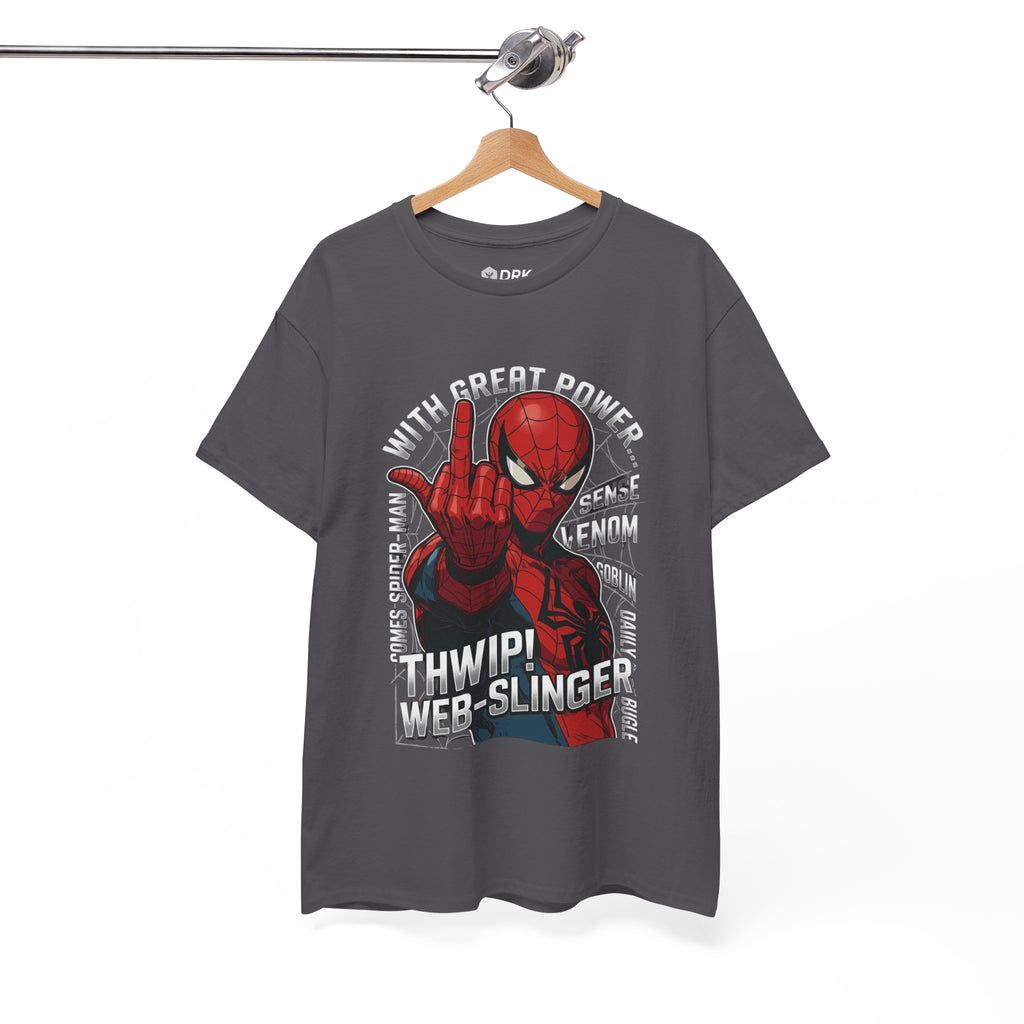 Marvel Spider-Man 'Gives the Finger' Comic Tee — Web-Slinger Graphic T-Shirt