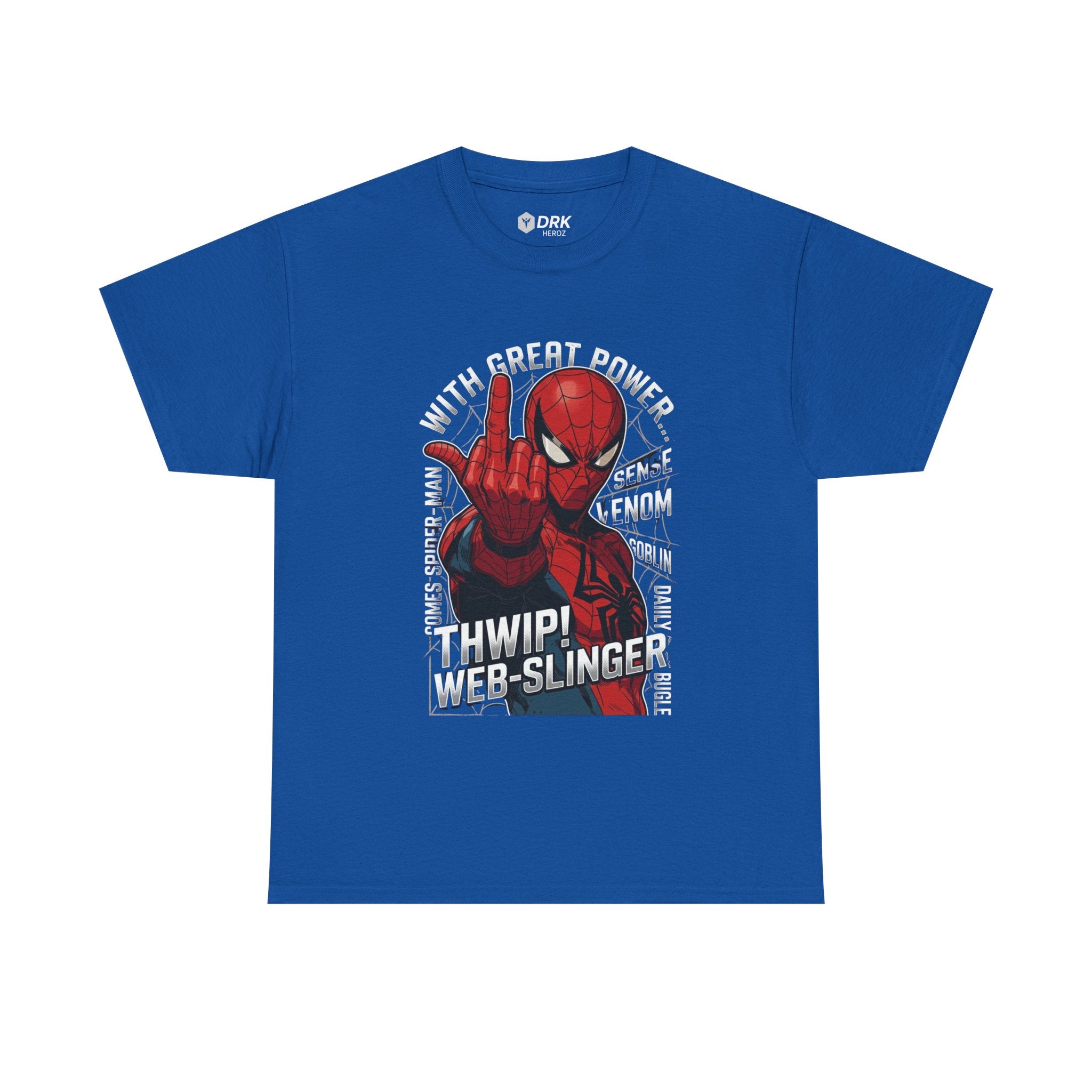 Marvel Spider-Man 'Gives the Finger' Comic Tee — Web-Slinger Graphic T-Shirt