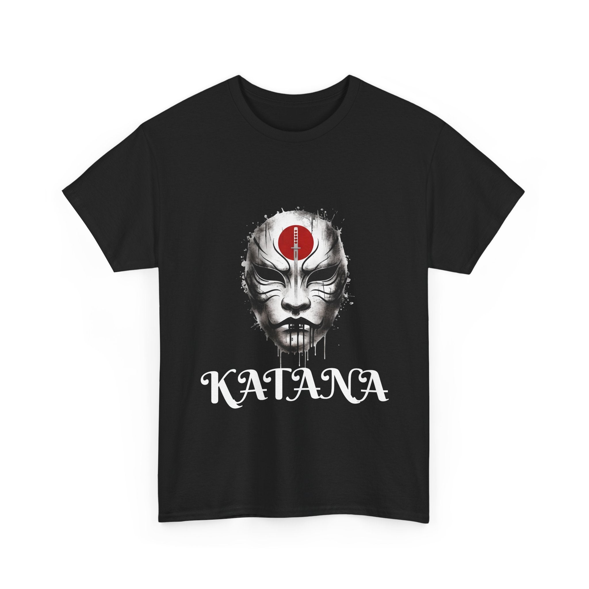 Samurai Mask T-Shirt — DC Katana Japanese Warrior Face Tee