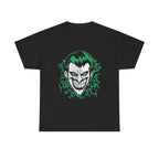 Joker Smile Graphic T-Shirt – Dark Villain Green Grin Unisex Tee