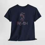 Teen Titans Raven Graphic Tee — Purple Geometric Raven Shirt