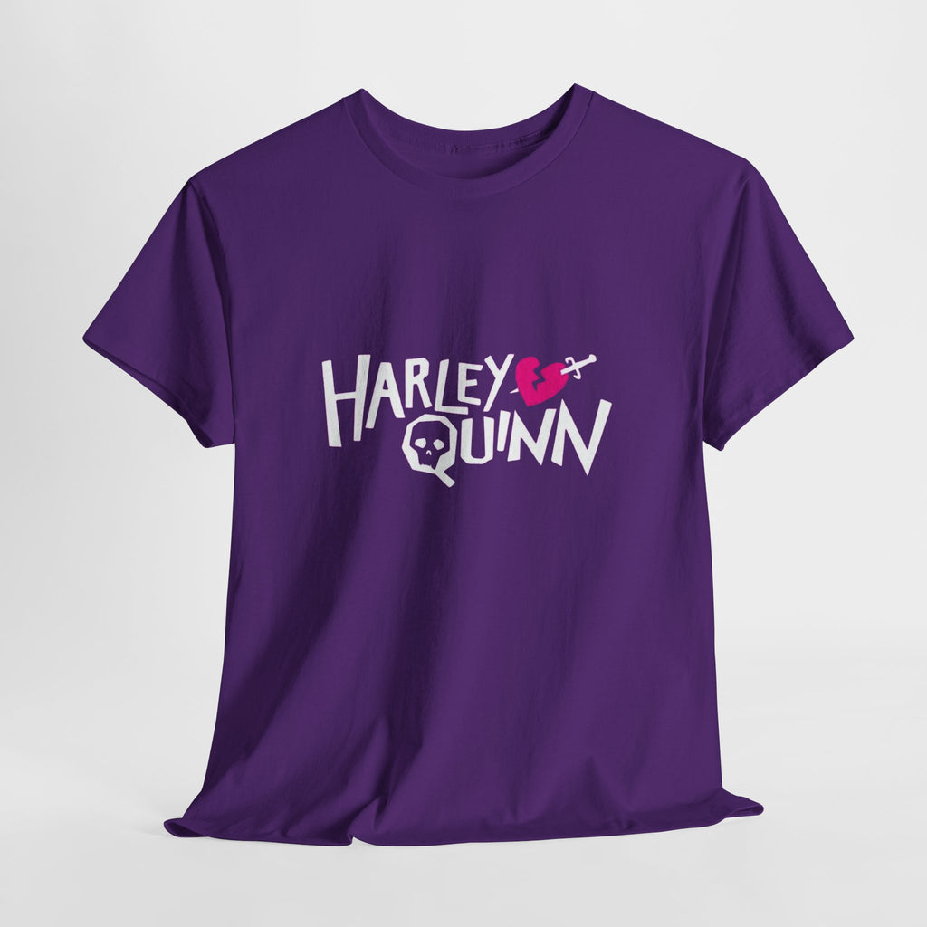 Harley Quinn Skull Heart Shirt – DC Comics Villain Graphic Tee