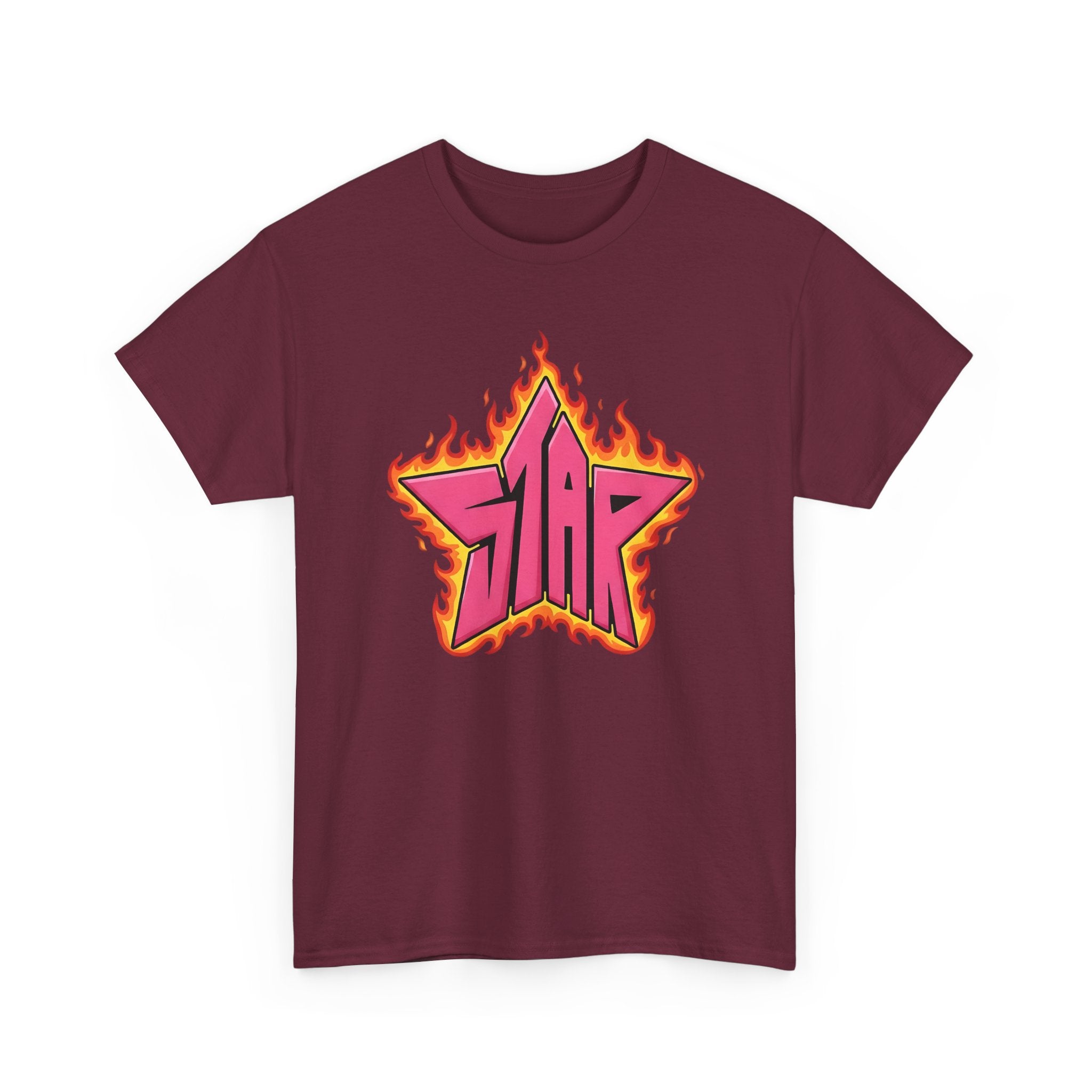DC Teen titian Starfire Flaming Star Tee - Starfire graphical fanart T-shirt