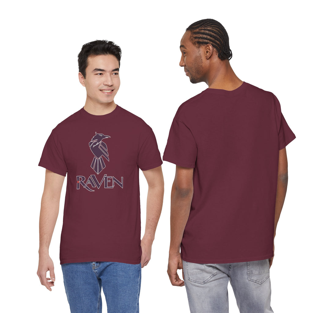 Teen Titans Raven Graphic Tee — Purple Geometric Raven Shirt