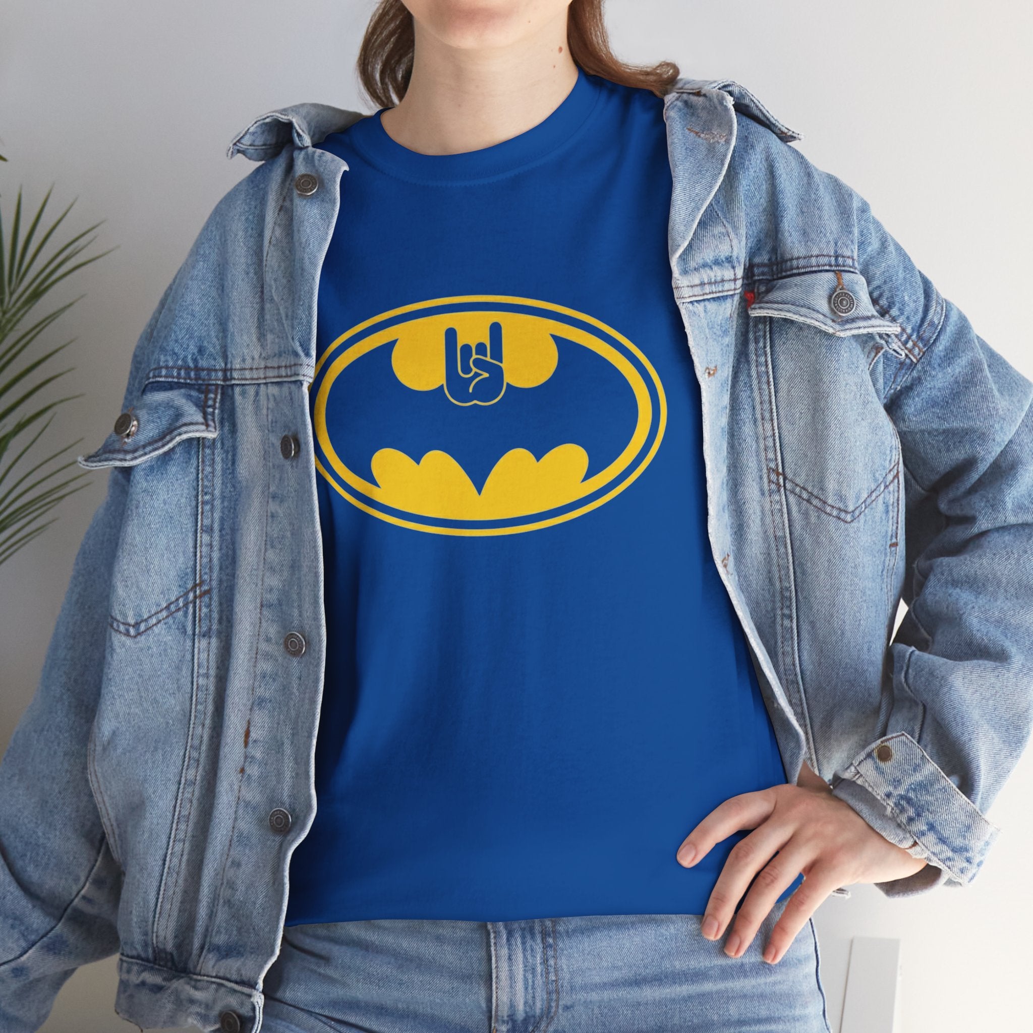 Batman Classic Rock And Roll Logo Unisex Premium T-Shirt