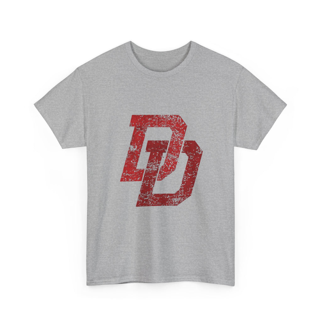 Marvel Daredevil movie Logo T‑Shirt — Distressed DD Superhero  unisex Tee
