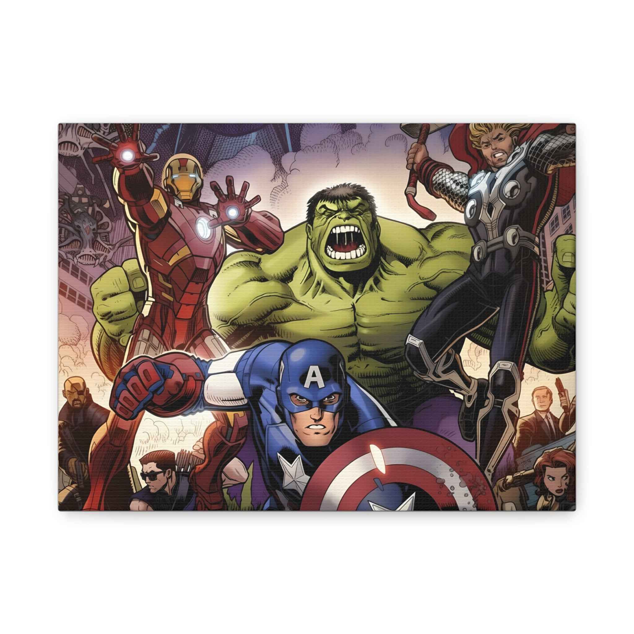 Superhero Canvas Art - Avengers Wall Decor