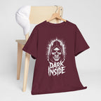 Dark Inside Skull Graphic T-Shirt — Gothic Halloween Alternative Tee
