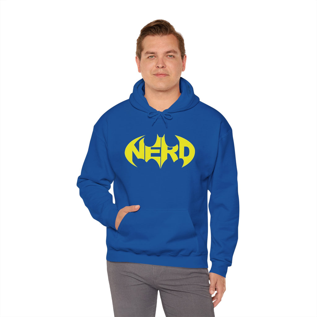 Nerd Batman Yellow Graphic Unisex Streetwear Hoodie