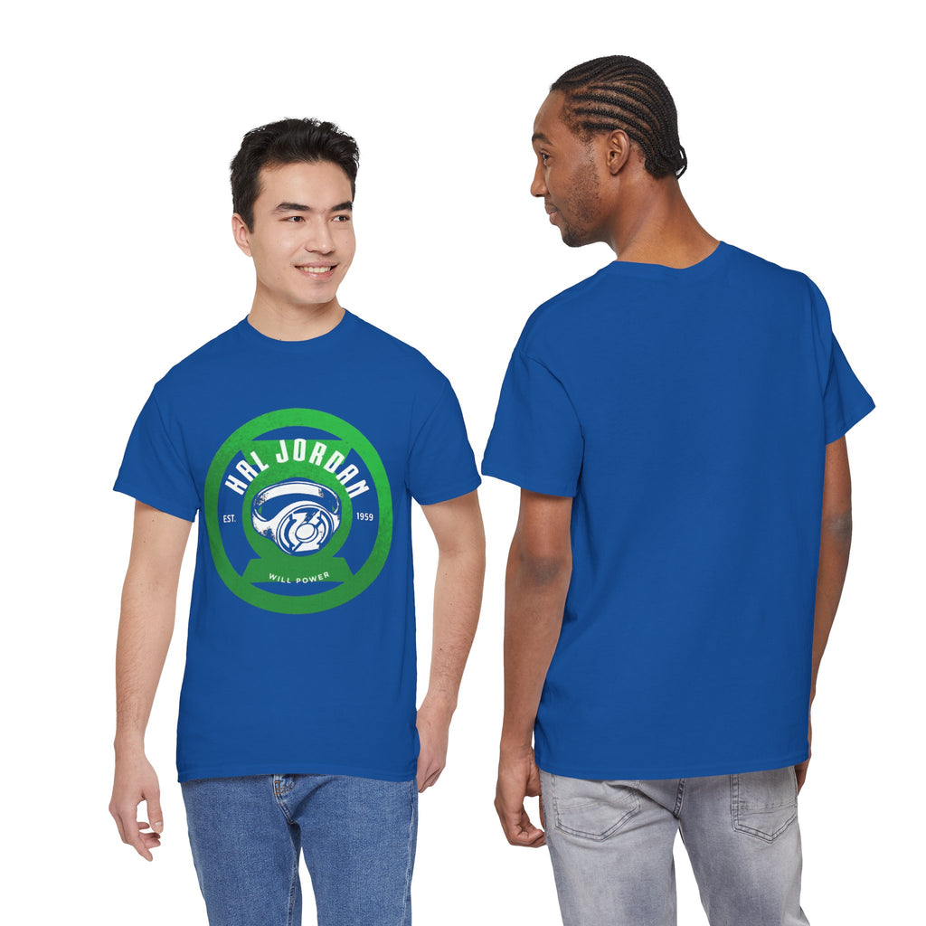 Green Lantern Hal Jordan Retro Logo Basketball T-Shirt