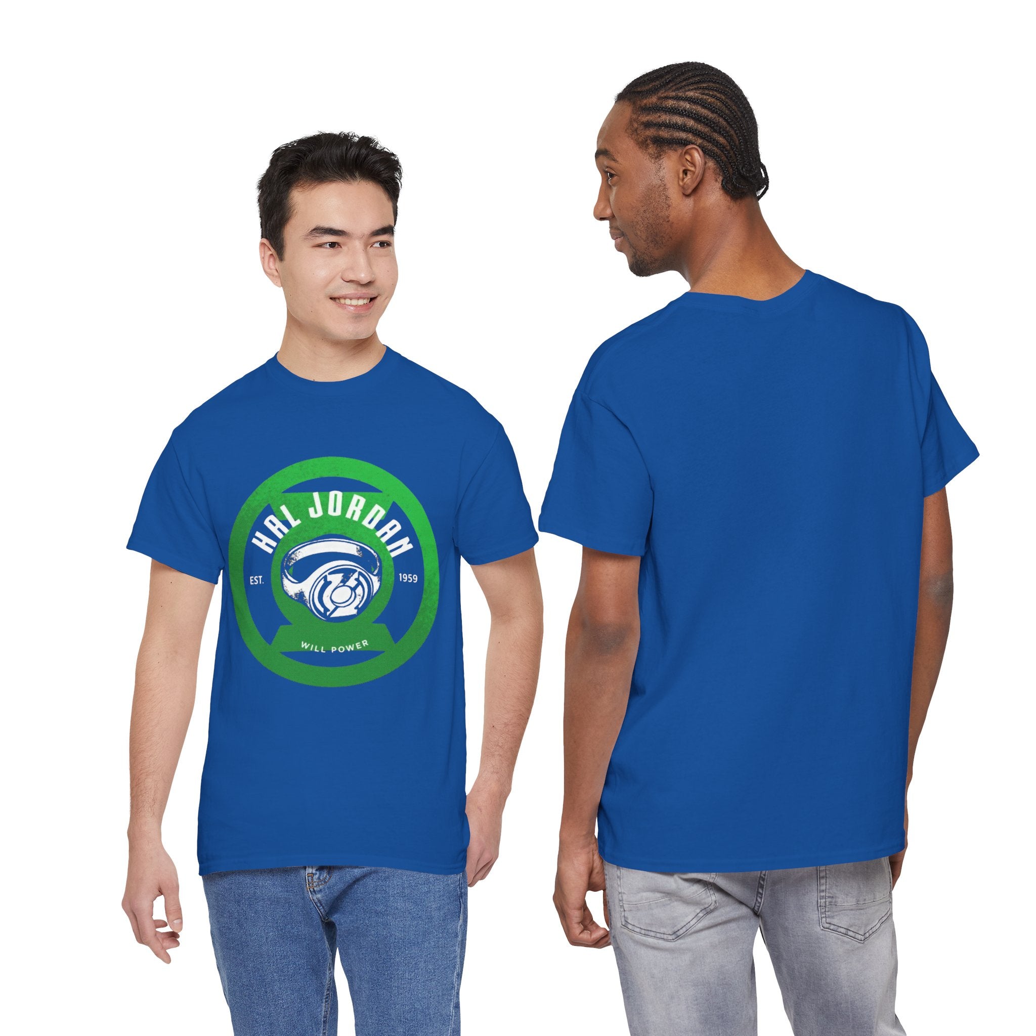 Green Lantern Hal Jordan Retro Logo Basketball T-Shirt