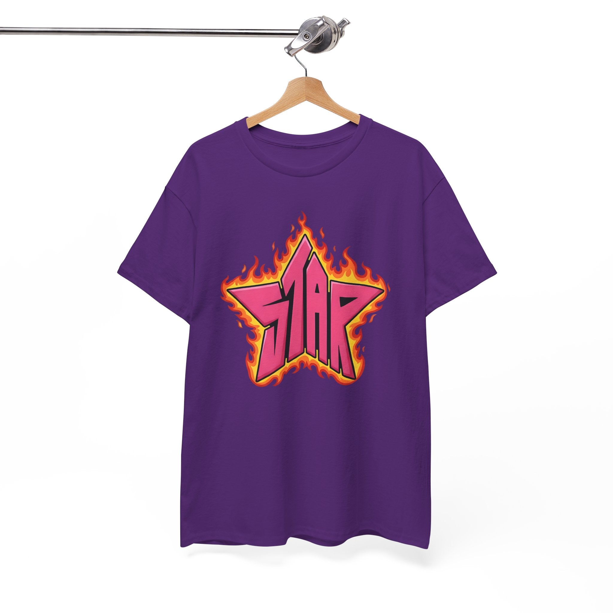 DC Teen titian Starfire Flaming Star Tee - Starfire graphical fanart T-shirt