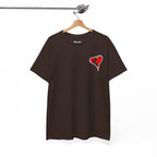 Harlequin Heart Tee — Joker-Inspired Playing Card Graphic T-Shirt