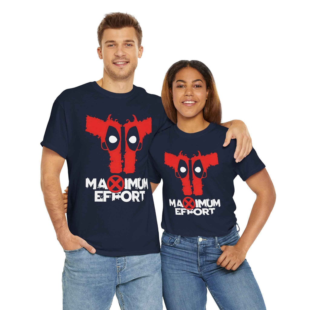 Deadpool "Maximum Effort" Gun Eyes Unisex Graphic Tee