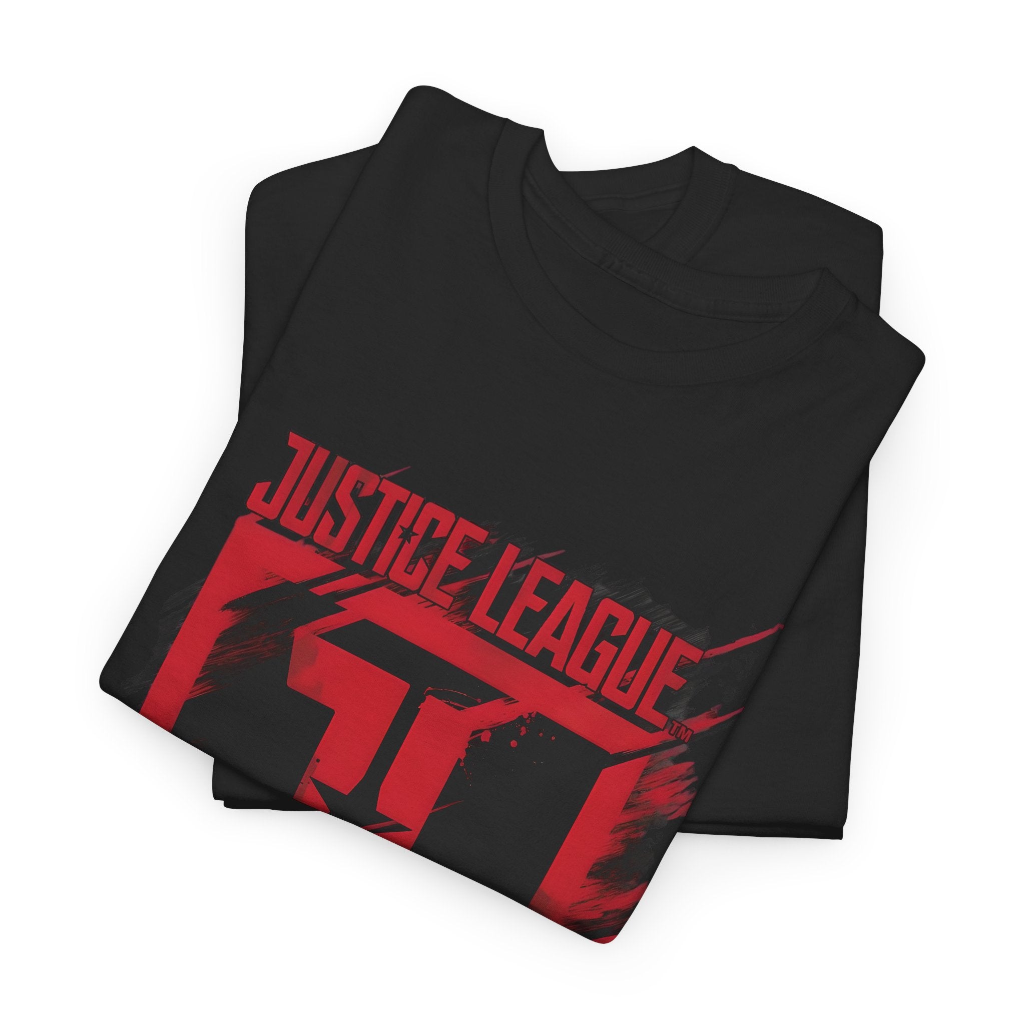 The Justice League Movie Distressed Red Emblem Unisex T-Shirt