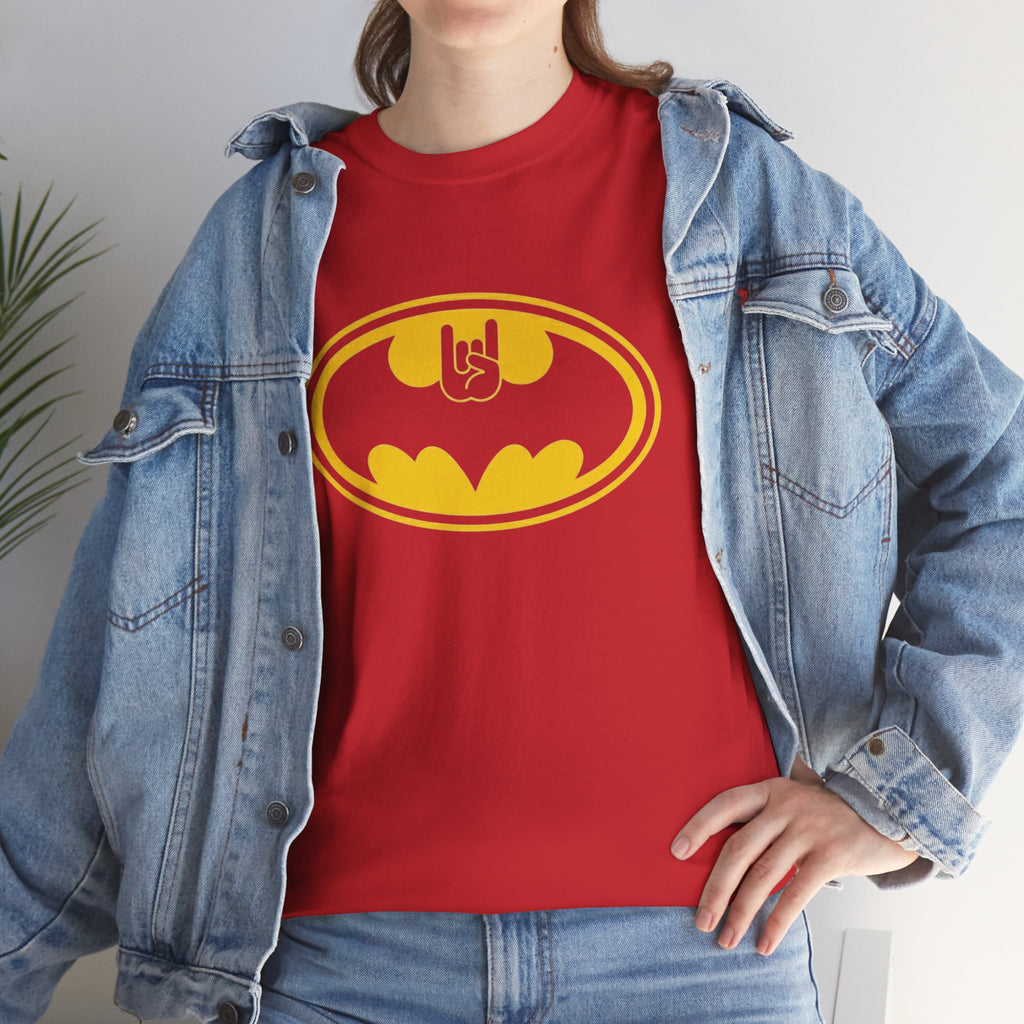 Batman Classic Rock And Roll Logo Unisex Premium T-Shirt