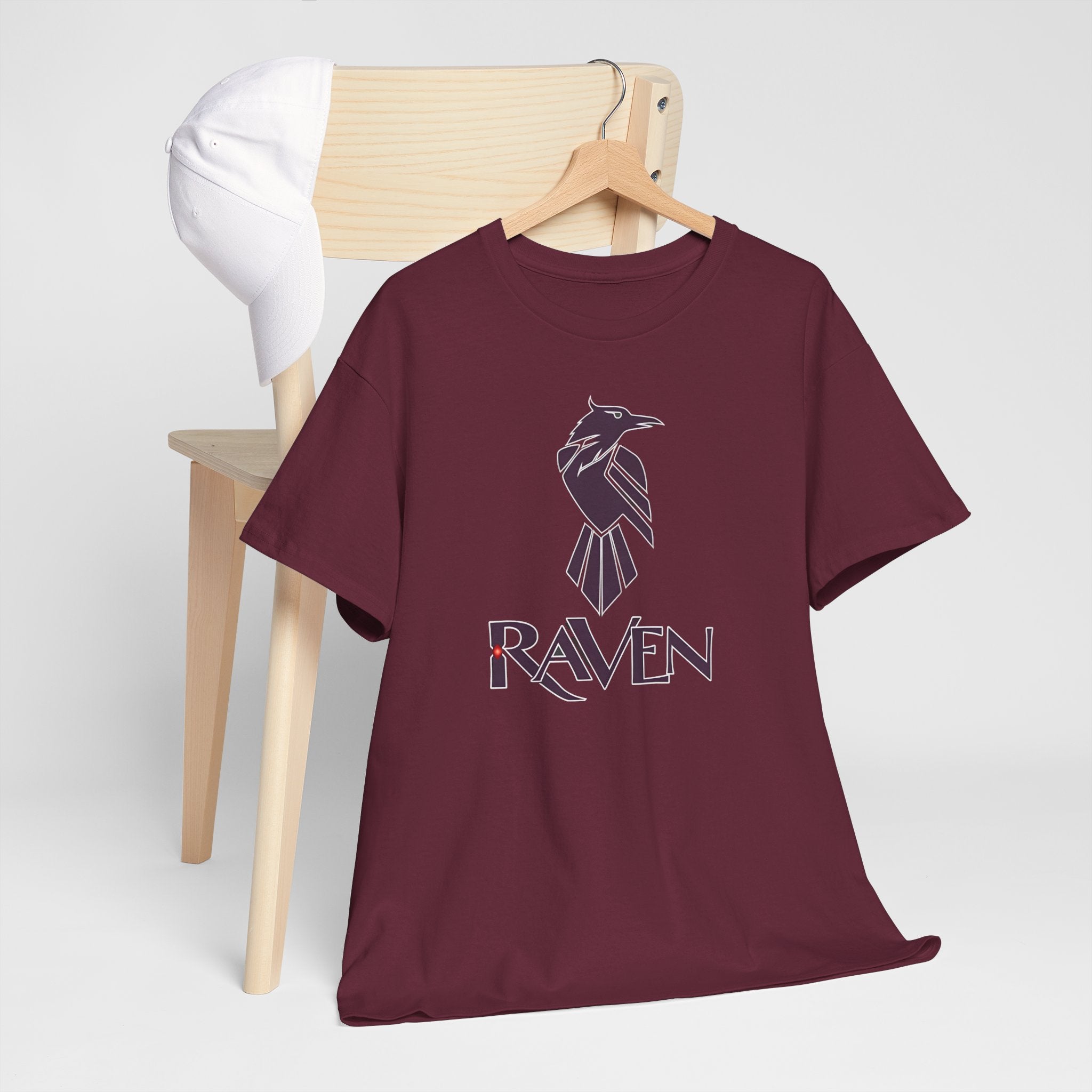 Teen Titans Raven Graphic Tee — Purple Geometric Raven Shirt