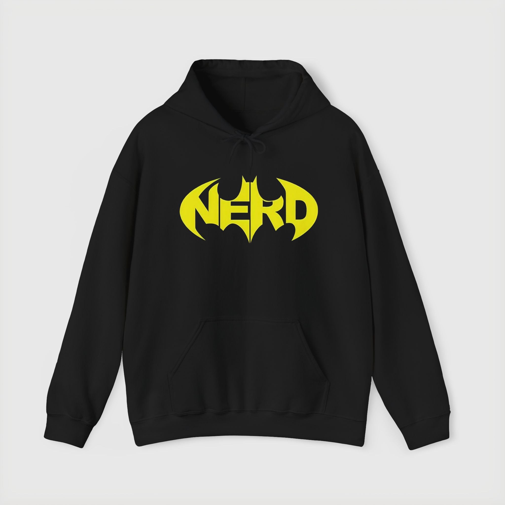 Nerd Batman Yellow Graphic Unisex Streetwear Hoodie
