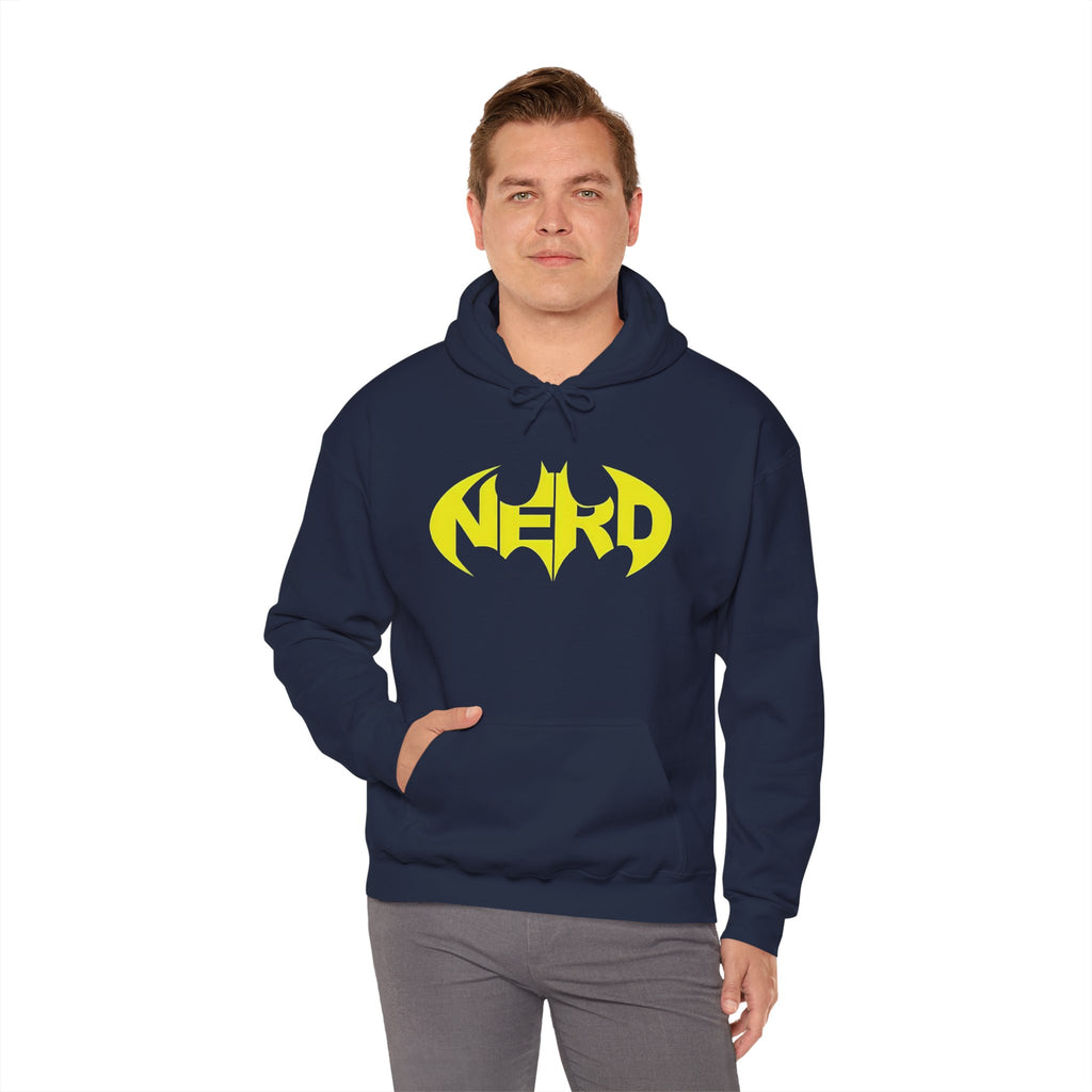 Nerd Batman Yellow Graphic Unisex Streetwear Hoodie