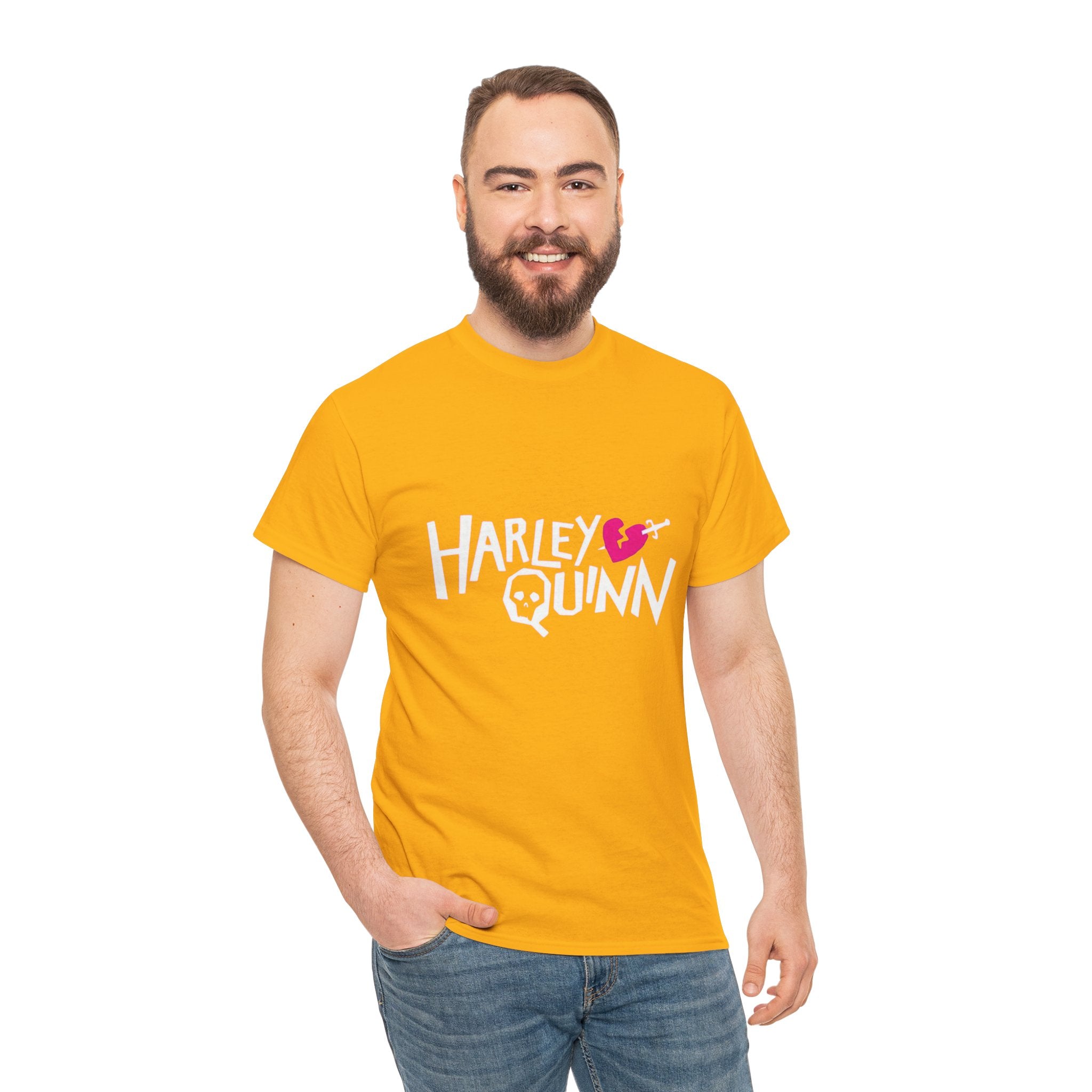 Harley Quinn Skull Heart Shirt – DC Comics Villain Graphic Tee